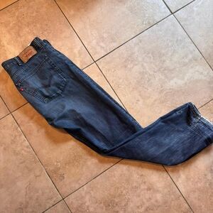 Levi-s Men's Navy and Blue Jeans